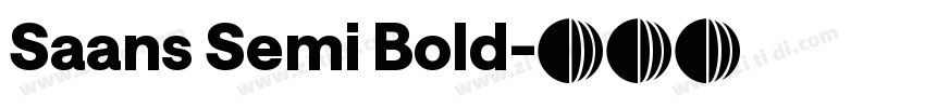 Saans Semi Bold字体转换
